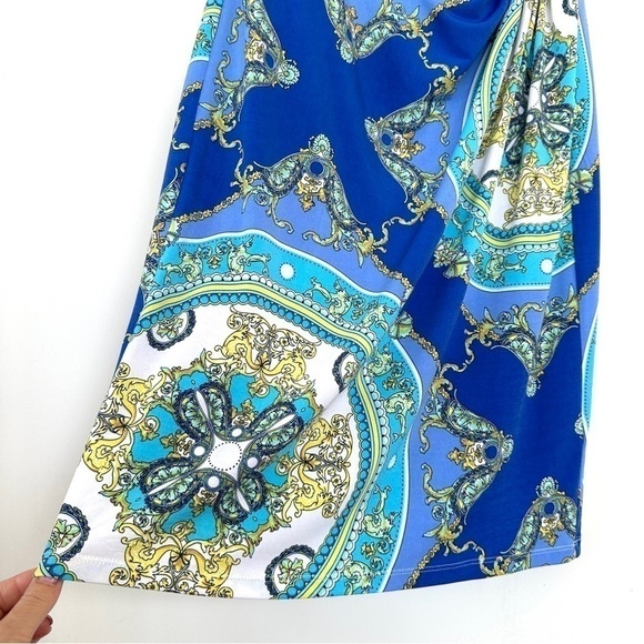 American Living midi dress, sleeveless, with a surplice  top, stretch knit - Picture 6 of 11